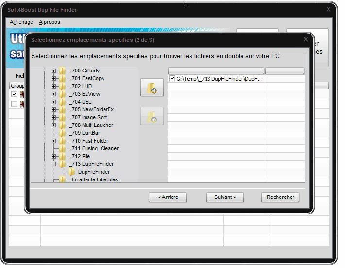 Dup File Finder - suppression des fichiers en double