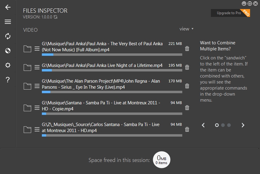 Files Inspector - gestionnaire d'espace disque