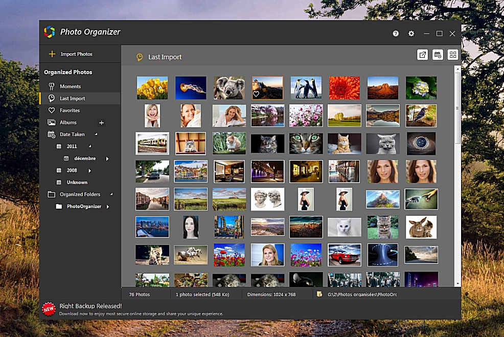 Photo Organizer - organiser facilement vos photos