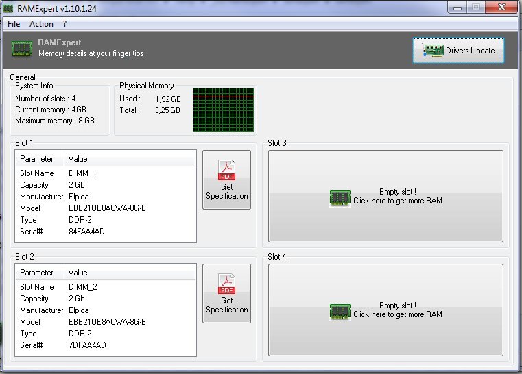 RAMExpert portable - détails de la RAM du bout des doigts