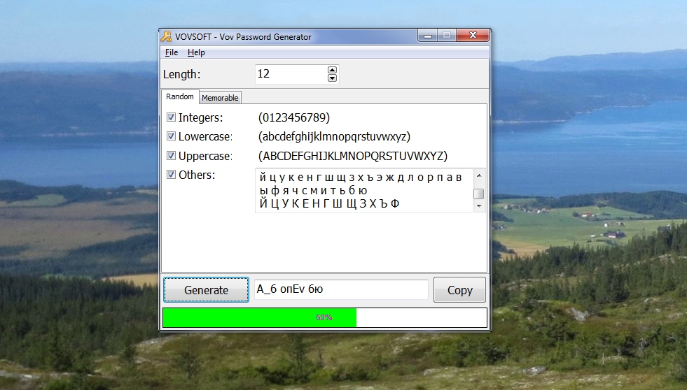 Vov Password Generator - générateur simple de mot de passe