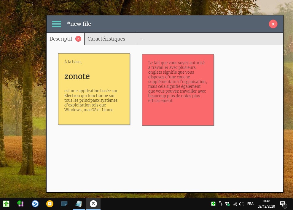 zonote - prise de notes à onglets compatible Markdown