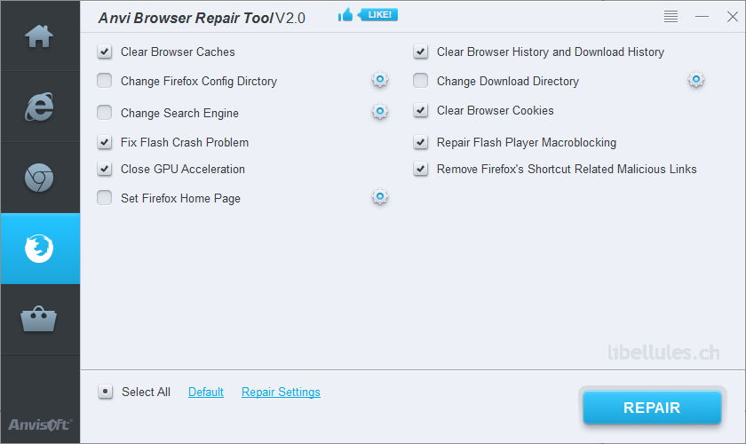 Anvi Browser Repair Tool