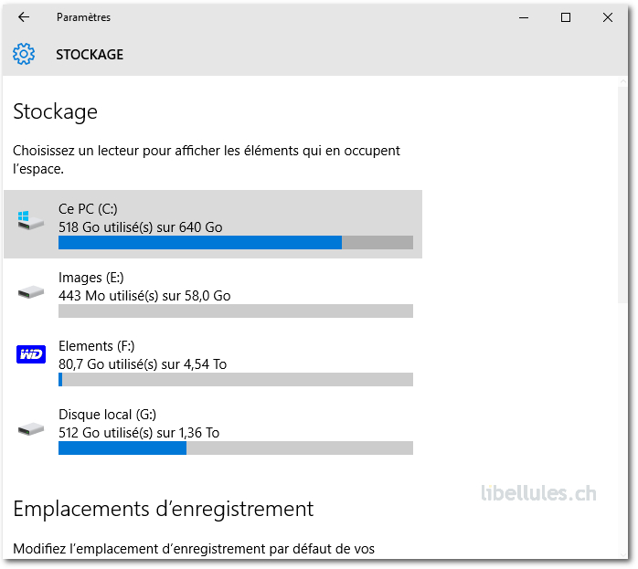 Windows 10 - Comment gagner de l'espace disque