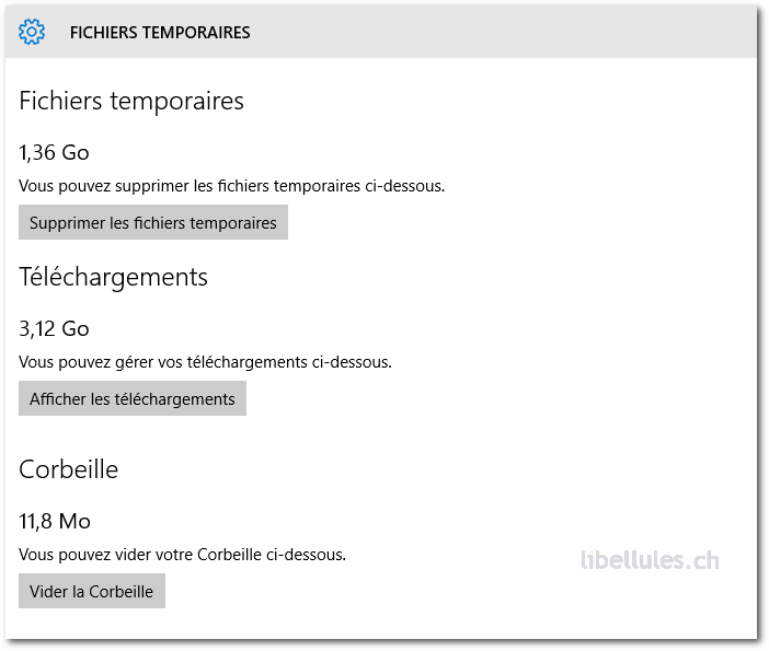 Windows 10 - Comment gagner de l'espace disque